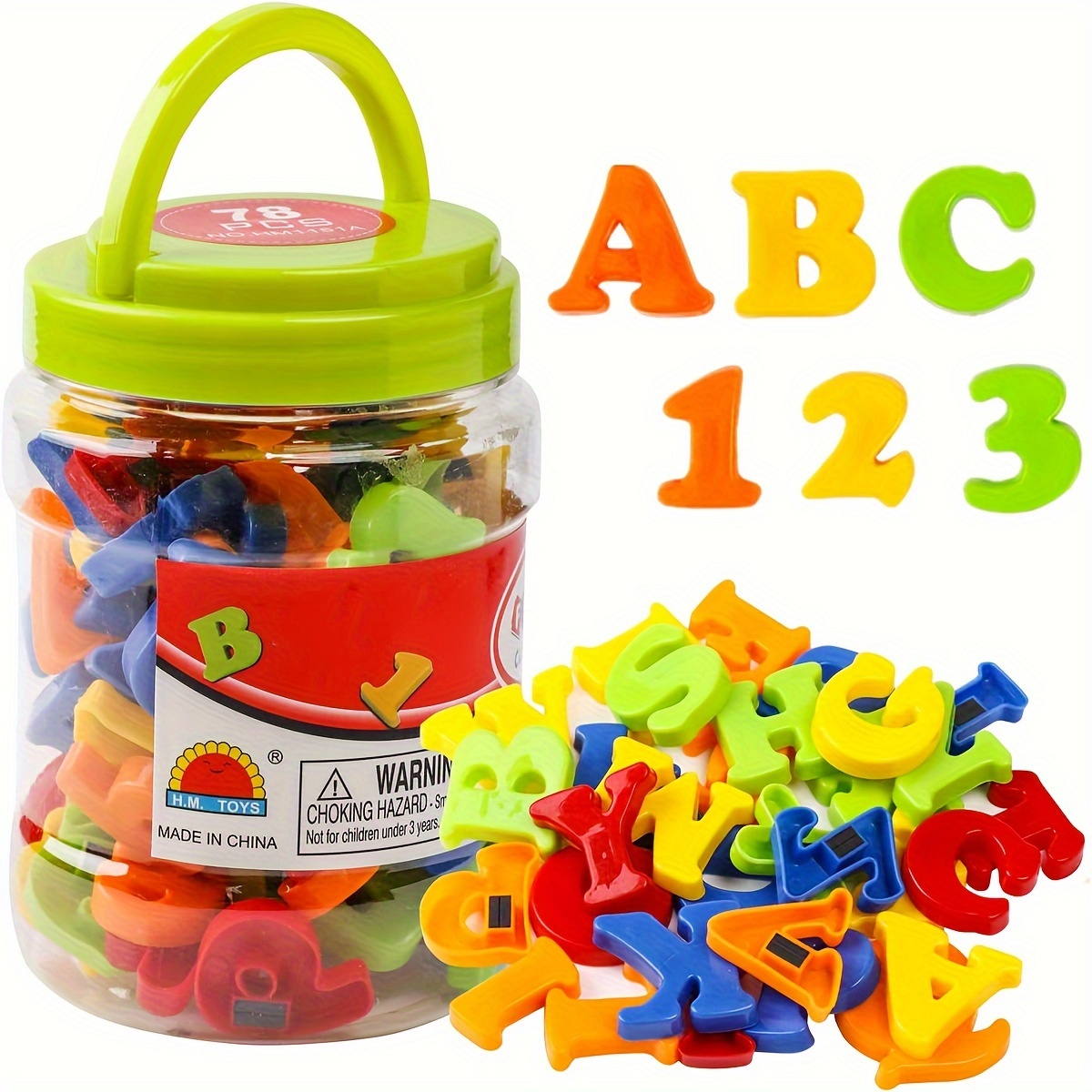 Kids Education Number - 78 pezzi lettere magnetiche numeri alfabeto,
