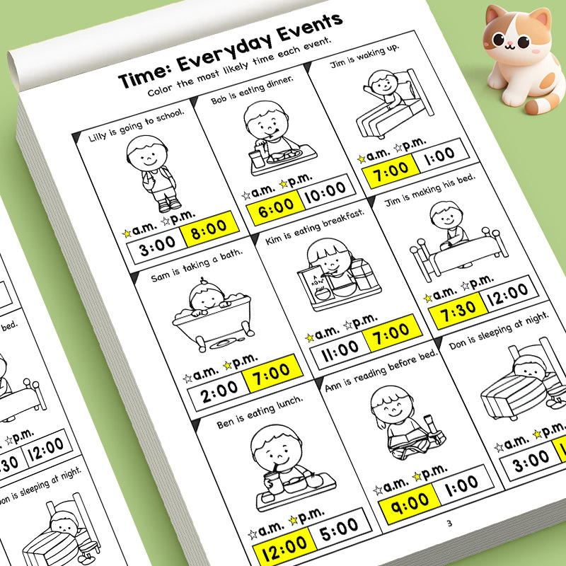 Kids Education Worksheet - Quaderno di esercizi educativi per bambini