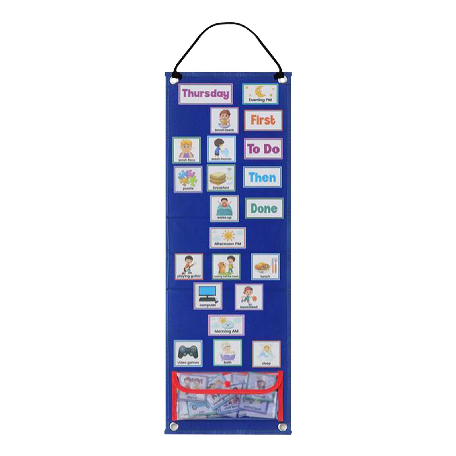 Kids Education Planner - Calendario visivo per bambini: schede di