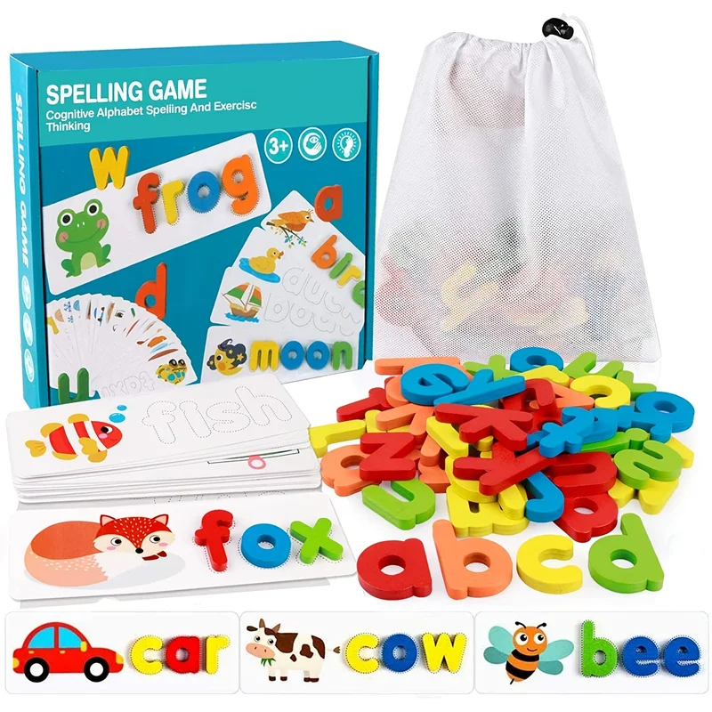 Kids Education Words - Giocattoli Montessori per l'apprendimento delle parole: