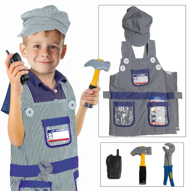 Top Kids Education Youtube - Umorden Kids Child Train Engineer Costume