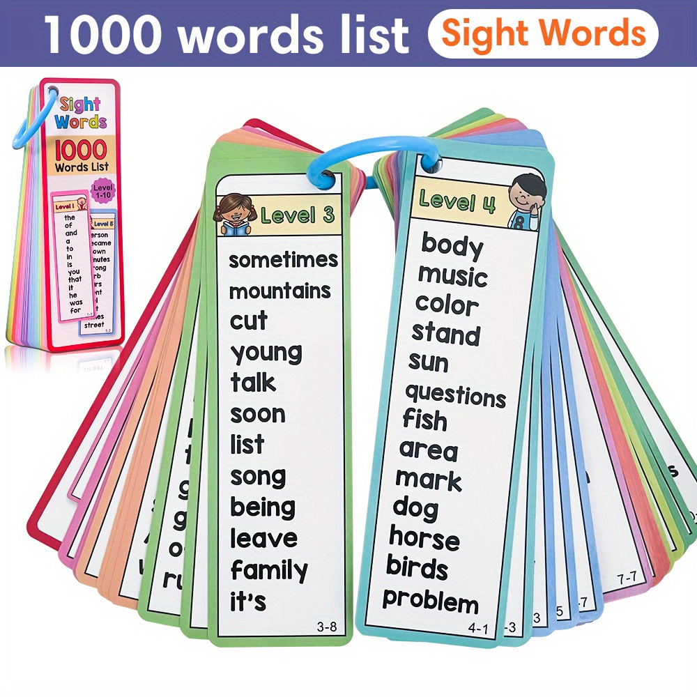 Kids Education Words - 1000 parole visive Schede flash per