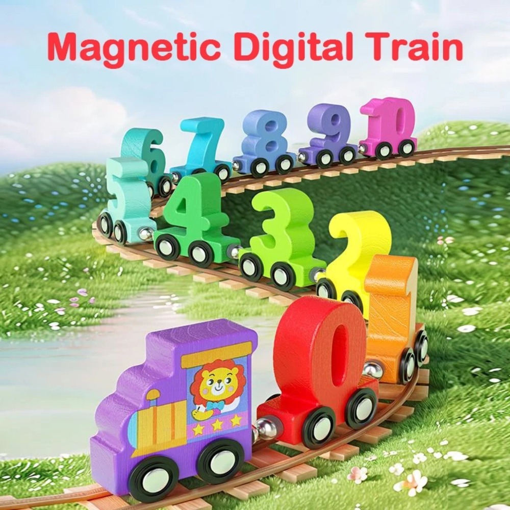 Kids Education Number - Set Treno Digitale con Numeri 0-10,