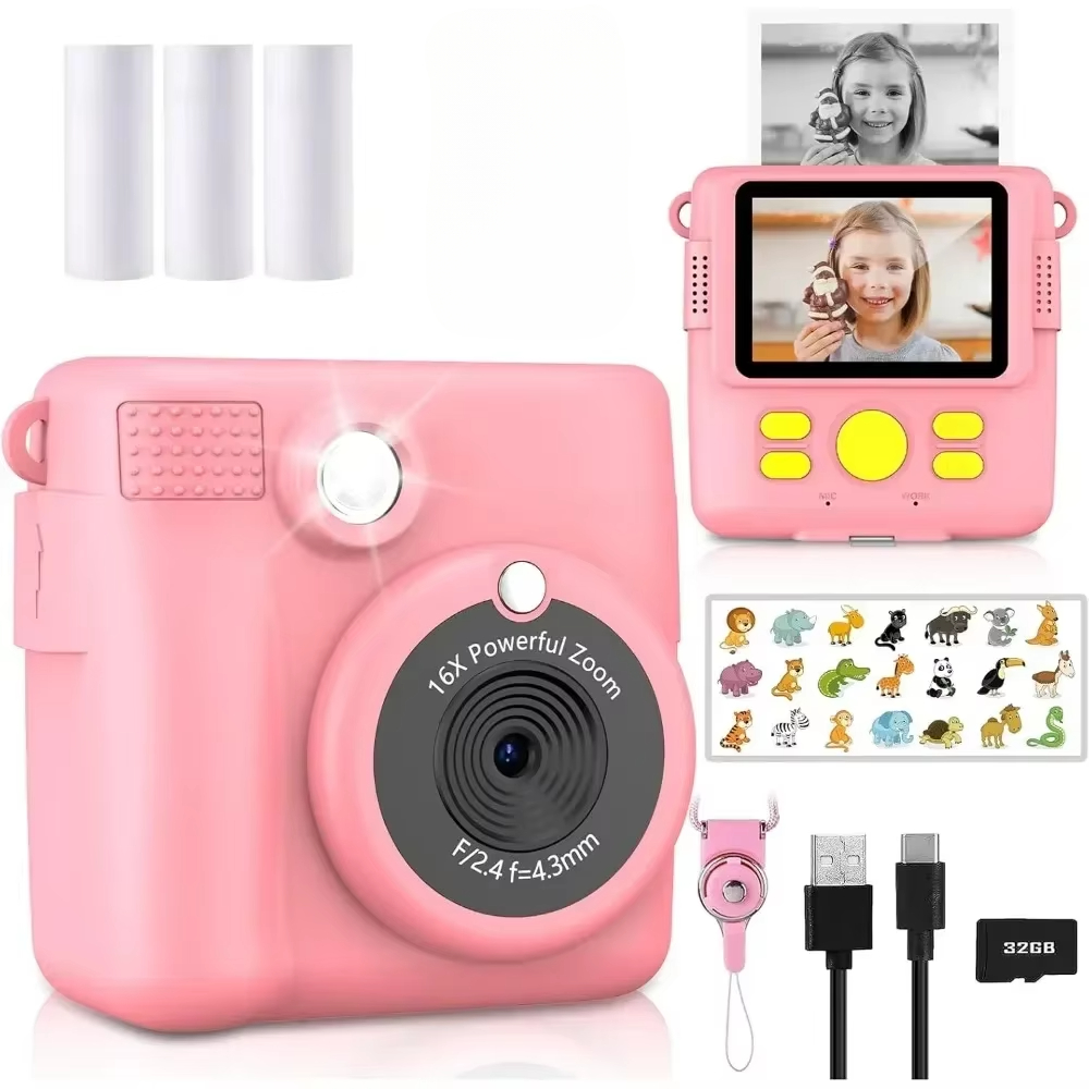 Kids Education Free App - Fotocamera con stampa istantanea per bambini,