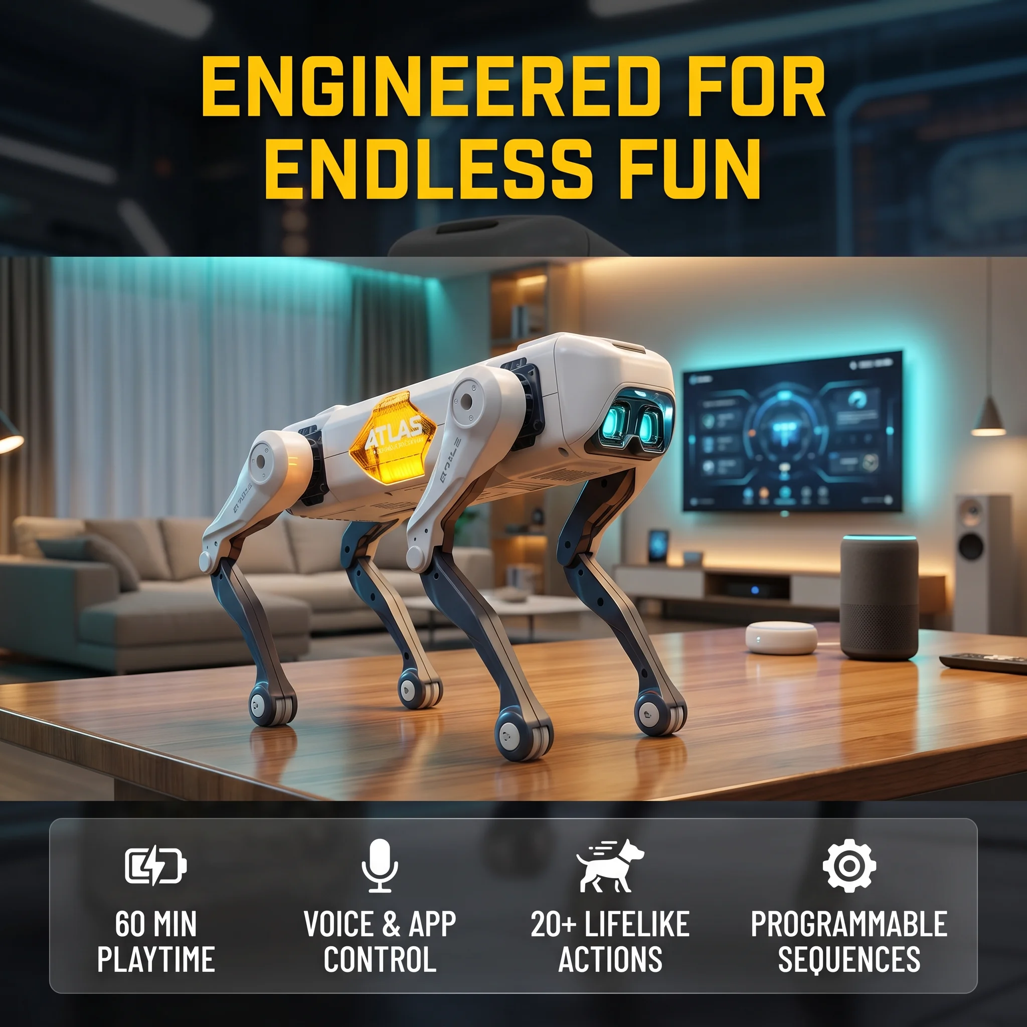Kids Education Free App - Cane Robot Intelligente AI, Controllo Vocale