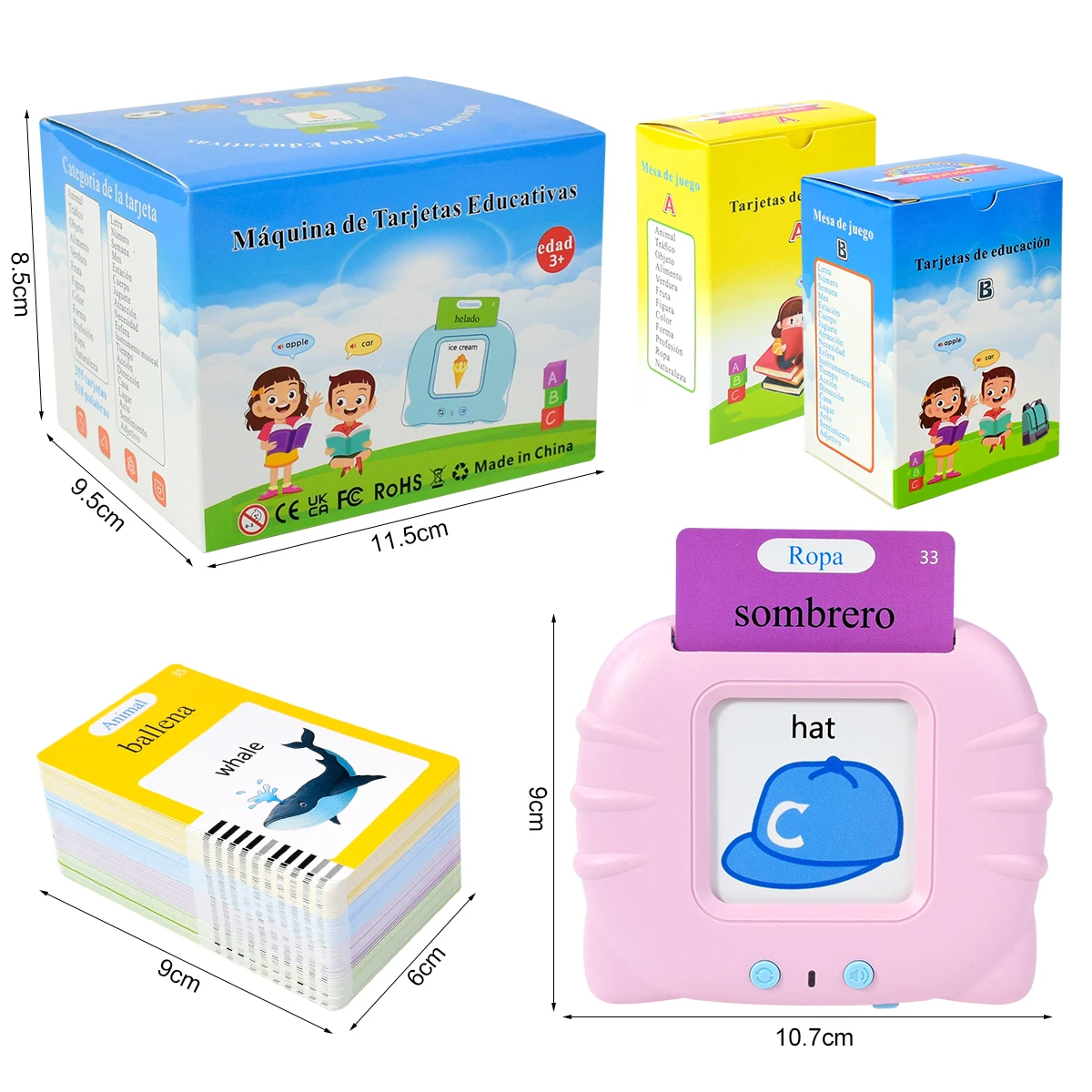 Schede cognitive spagnole elet - Kids Education Words recensione e prezzo