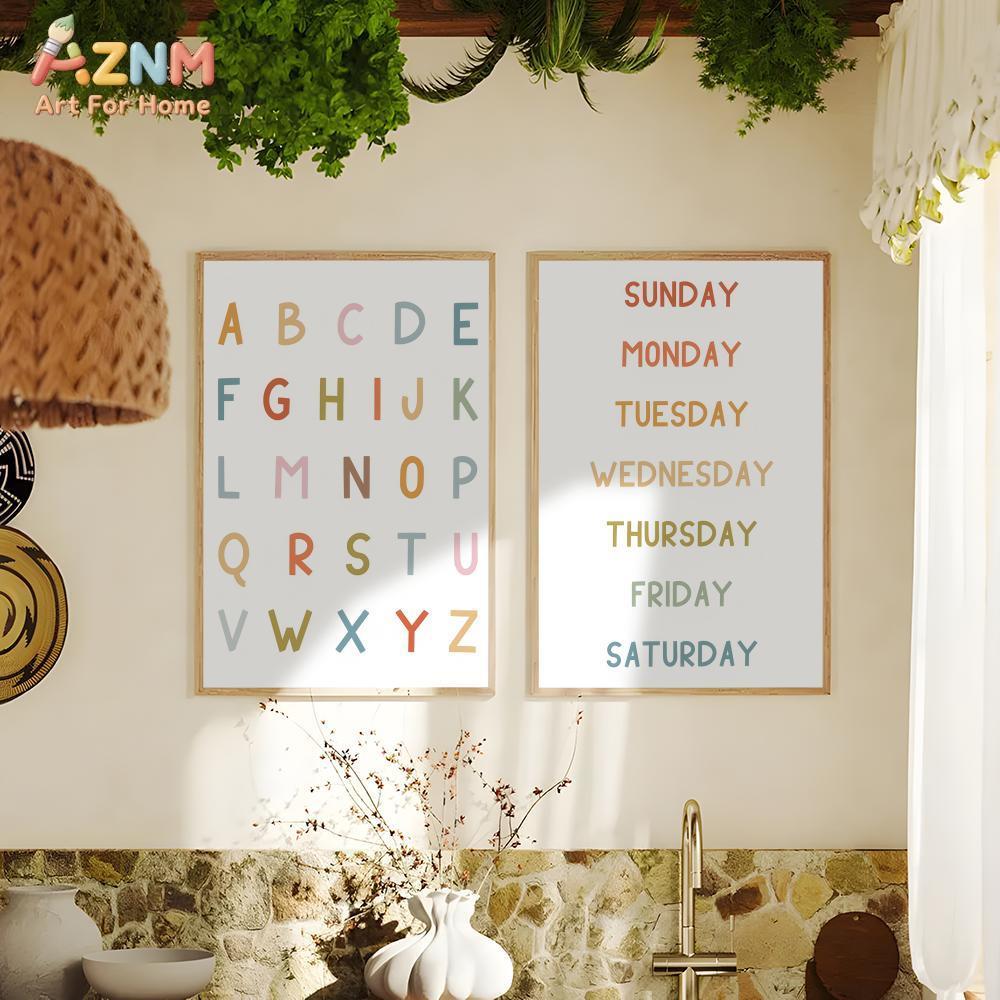 AZNM Quadro educativo con alfa - Kids Education Number recensione e prezzo