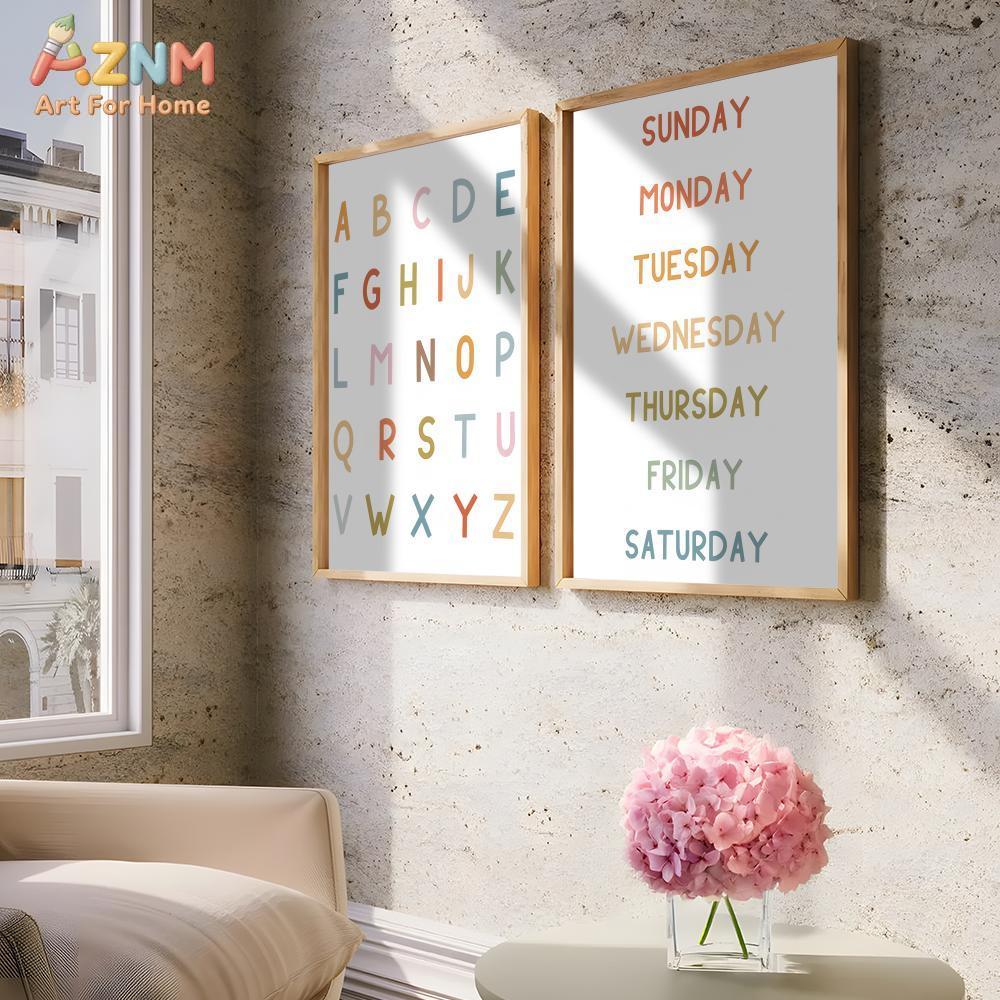 AZNM Quadro educativo con alfa - Kids Education Number recensione e prezzo