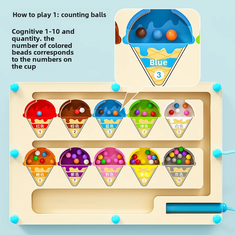 Gelato Labirinto magnetico di  - Kids Education Number recensione e prezzo