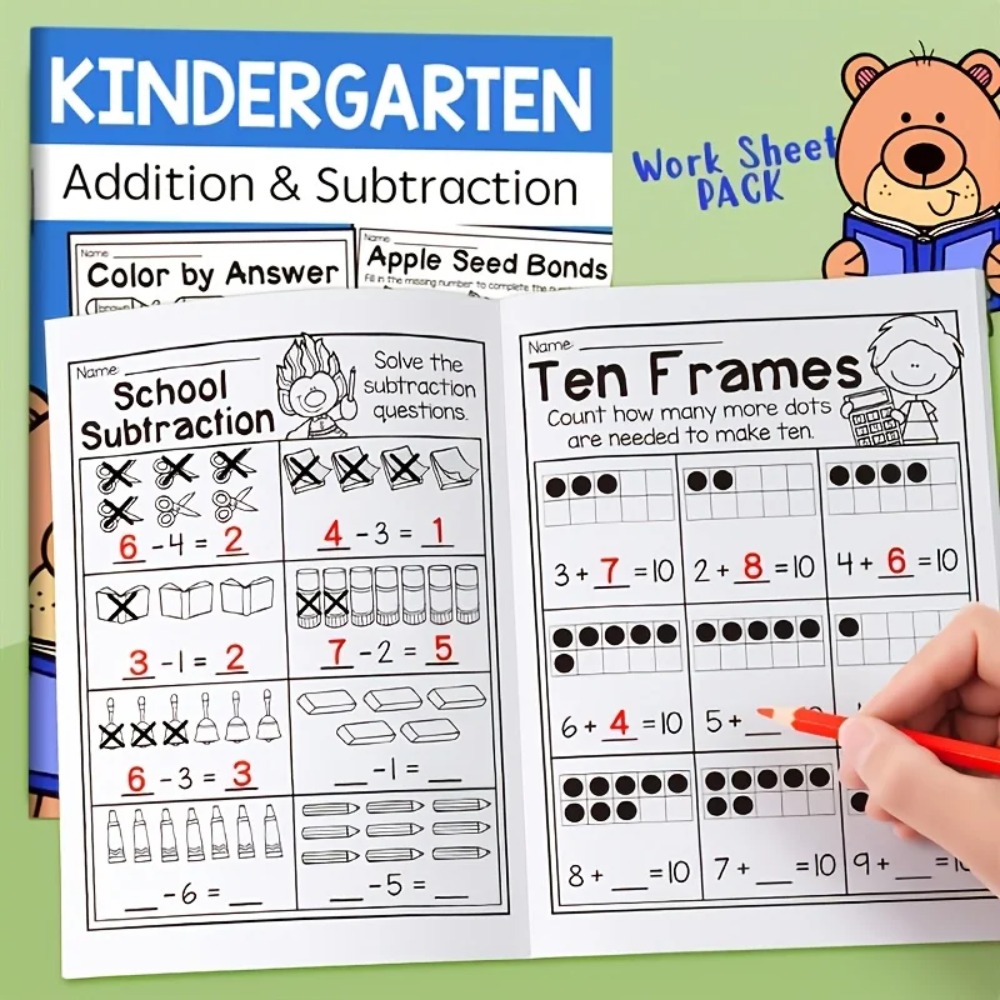 Esercizi di addizione e sottra - Kids Education Worksheet recensione e prezzo