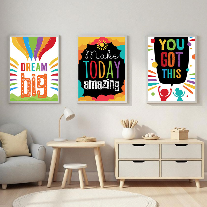 Colorato sogno carino grandi c - Inspirational Kids Education Quotes recensione e prezzo